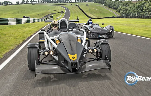 Картинка Top Gear, Cars, Speed, Front, Day, Stig, Ariel Atom, Track