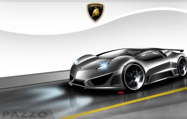 Картинка фон, значок, арт, концепт, Lamborghini PAZZO