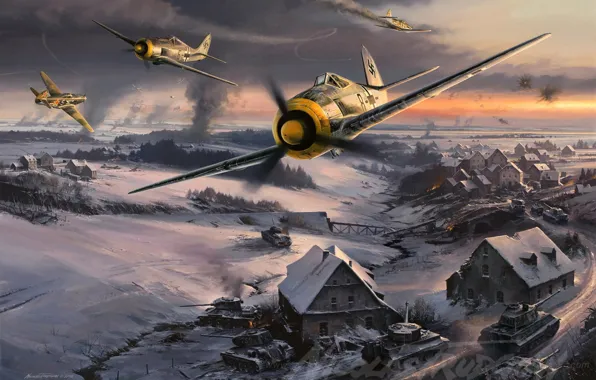 Картинка фокер, Fw-190, Focke, Wulf