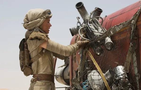 Кадр, Star Wars, Звёздные Войны, Рей, Дэйзи Ридли