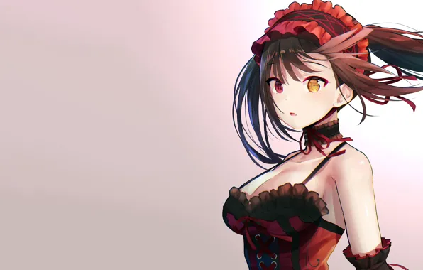 Girl, sexy, cleavage, long hair, boobs, anime, beautiful, pretty