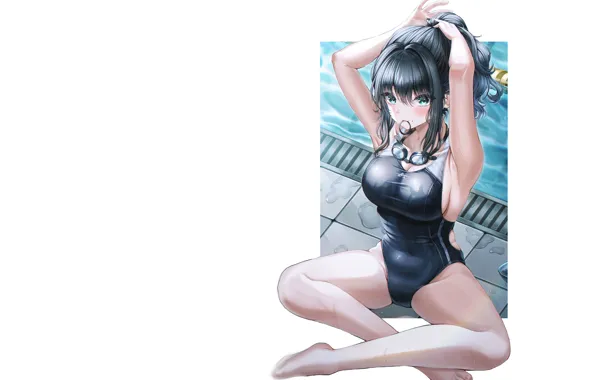 Kawaii, girl, hot, sexy, pool, anime, pretty, swimsuit