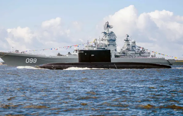 Море, Подводная лодка, крейсер, проекта 636