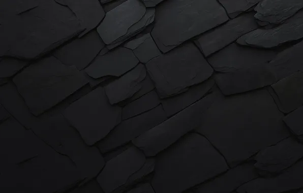 Скала, стена, черный, минимализм, dark, wall, black, minimalism
