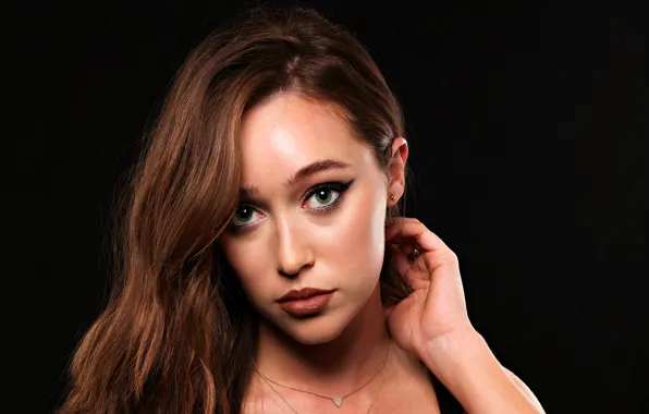 Картинка eyes, lips, brunette, beautiful girl, portrait, Alycia Debnam Carey