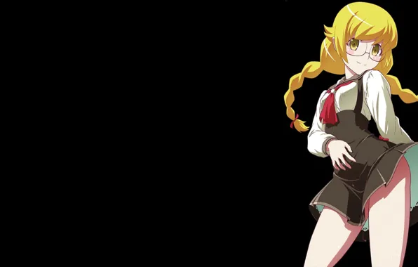 Kawaii, anime, blonde, manga, bishojo, Bakemonogatari, Monogatari, japonese