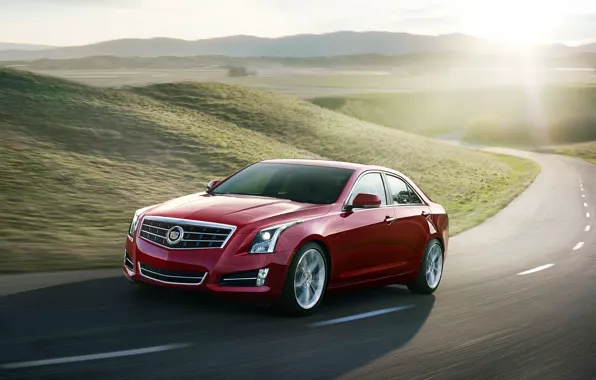 Дорога, Cadillac, седан, ATS