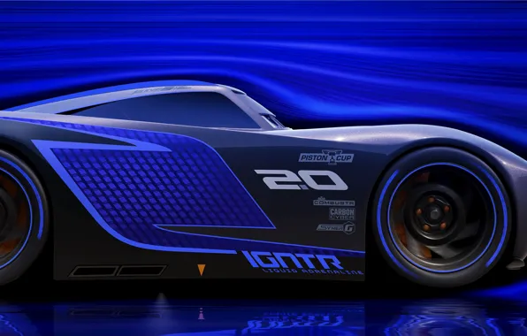Car, Disney, Cars, blue, race, speed, animated film, animated movie