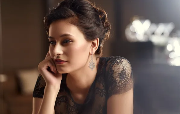 Картинка girl, hot, sexy, fashion, eyes, smile, beautiful, figure