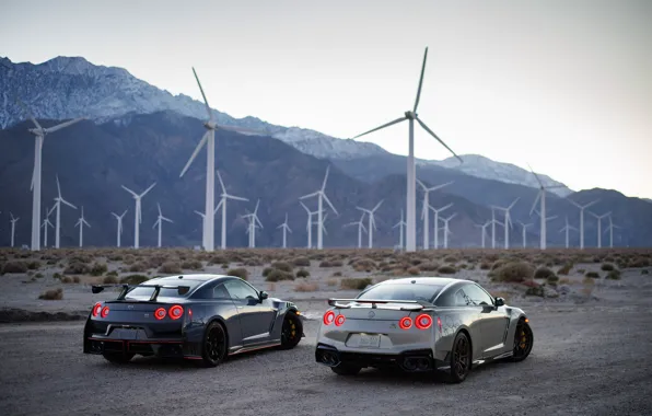 Nissan, GT-R, cars, R35, wind generator, rear view, Nissan GT-R Nismo, 2023