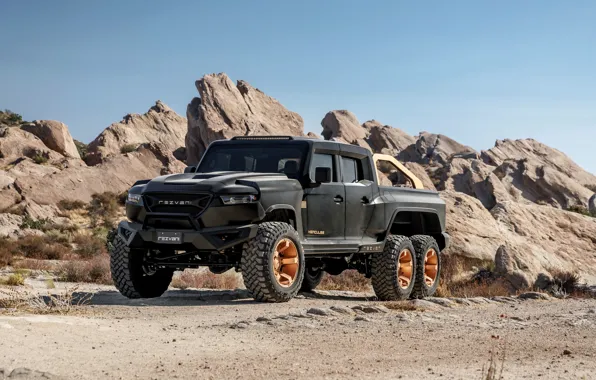 Картинка пикап, Rezvani, 2020, Hercules 6x6, шестиколёсный