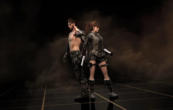 Картинка Tomb Raider, Deus Ex: Human Revolution, crossover, Deus Ex, Lara Croft, Adam Jensen