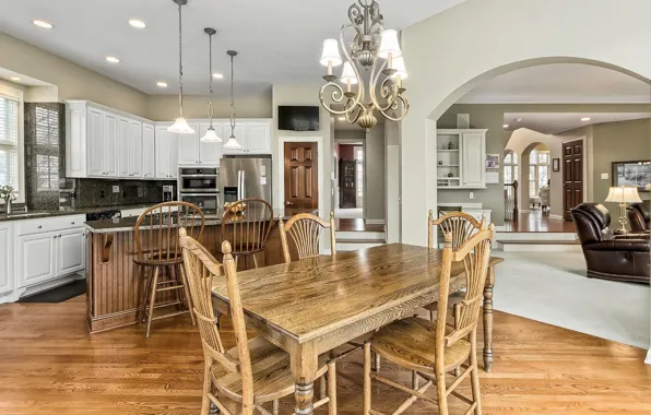 Вилла, интерьер, кухня, столовая, Dublin, жилое пространство, Columbus Luxury Home
