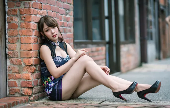 Взгляд, секси, поза, азиатка, sexy, look, asian, pose