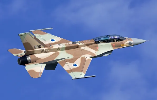 Картинка полет, истребитель, многоцелевой, F-16I Sufa