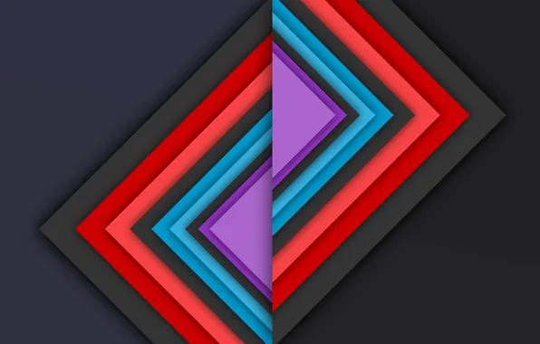 Красный, серый, розовый, голубой, геометрия, design, color, material