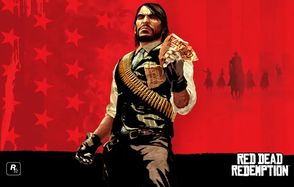 Картинка игры, wanted, Red Dead Redemption, rockstar, джон, марстон