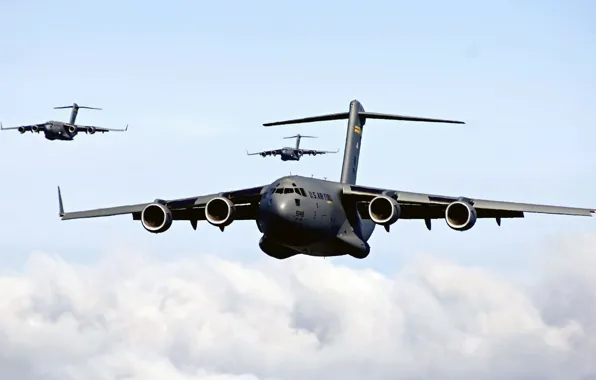 Картинка Самолет, C-17 globemaster, Военно-транспортный