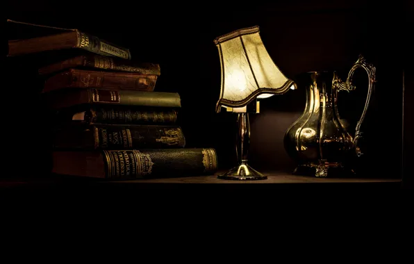 Light, Interior, Lamp, Pot, Cozy, Books, Jez Timms