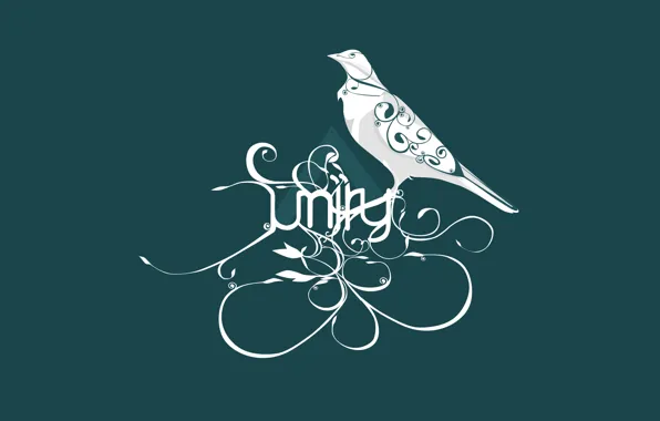 Птица, векторная графика, Unity, игровой движок
