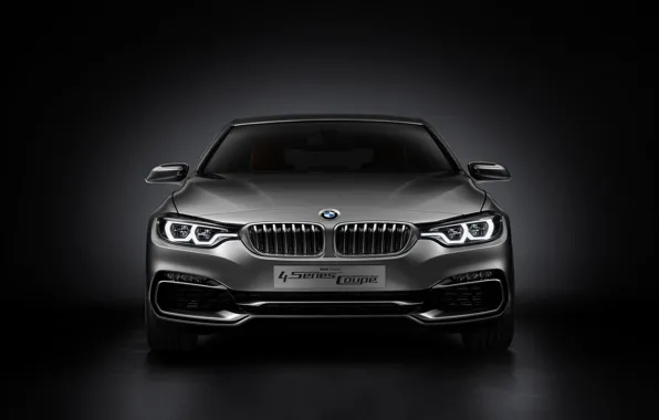 Картинка Concept, BMW, Car, Coupe, 2013, Silver, 4 Series, BMW 4 Series Coupe Concept 2013
