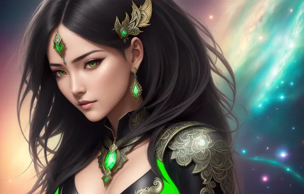 space girl fantasy art digital art fantasy art fantasy girl Futuristic 3840x2160