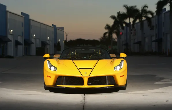 Night, Yellow, LaFerrari Aperta