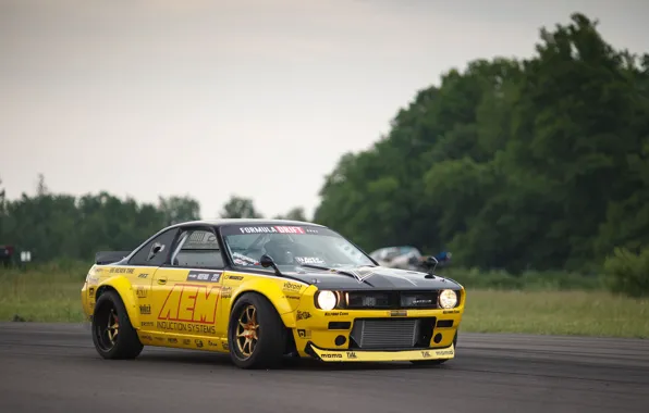 Асфальт, Nissan, Фары, Автомобиль, 240SX, 1996, Rocket Bunny kit, Nissan 240SX