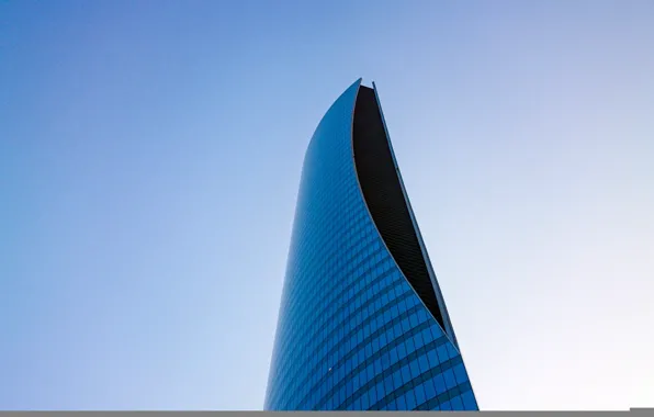 Glass, sky, design, skyscraper, architecture, Building, height, high