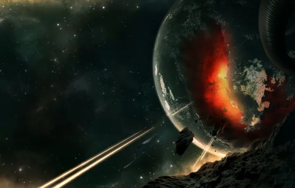 Stars, planet, rage of silent gods