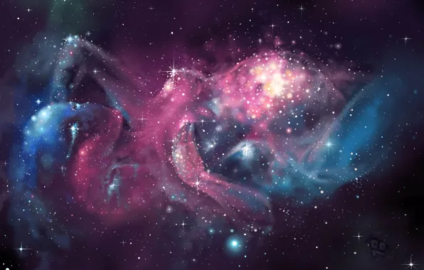 Картинка звезды, Космос, туманности, рождение вселенной