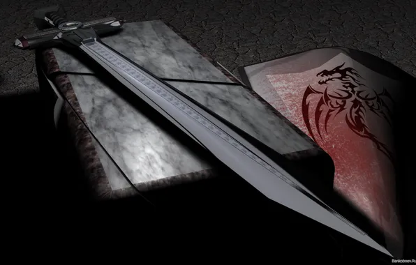 Картинка камни, оружие, меч