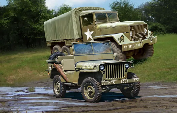 Картинка джип, грузовик, Off Road Vehicle, M34 Tactical Truck
