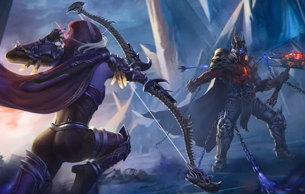 Sylvanas Windrunner, Bow, Bolvar Fordragon, World of Warcraft: Shadowlands