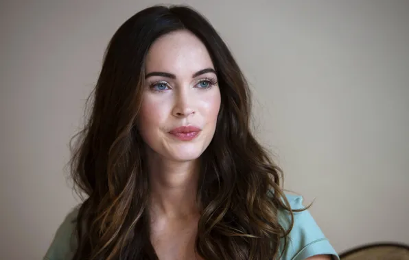 Взгляд, Меган Фокс, Megan Fox, макияж, актриса, брюнетка, hair