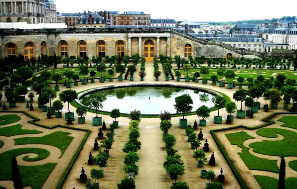 Картинка Франция, здания, сад, архитектура, Версаль