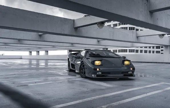 Lamborghini, Grey, Diablo SV