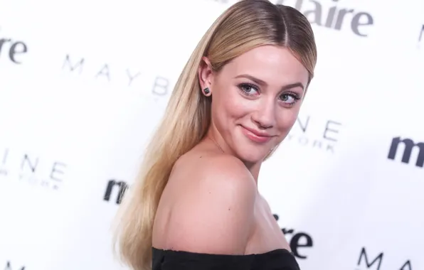 Улыбка, портрет, актриса, блондинка, Lili Reinhart