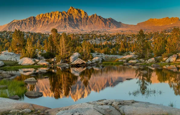 Картинка горы, озеро, Калифорния, Восточная Сьерра
