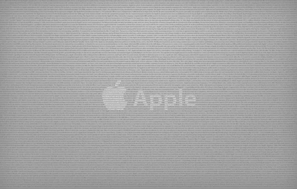 Картинка надписи, серый, Apple