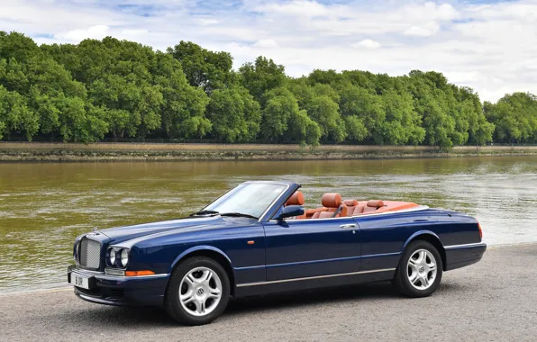 Деревья, Bentley, кабриолет, Cabriolet, Azure