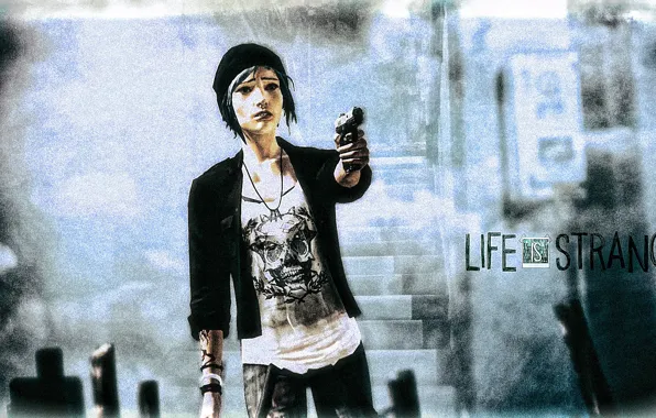 Оружие, игра, fan art, Life is strange, Хлоя Прайс, Chloe Price