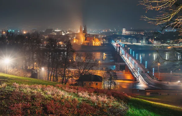 Lietuva, Kaunas, naktis