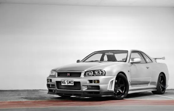 Картинка Nissan, skyline, gtr, r34