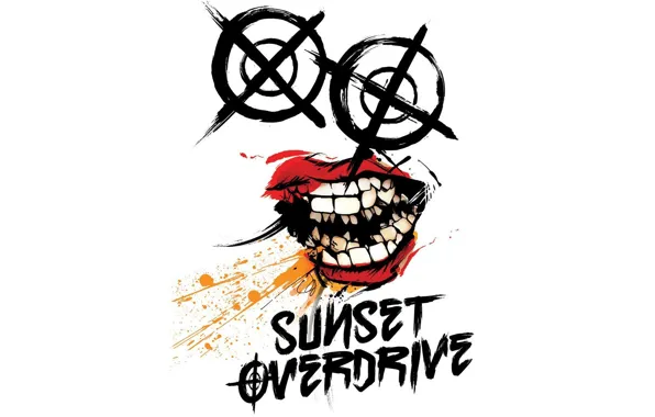 Картинка логотип, Xbox One, Sunset Overdrive, Insomniac Games