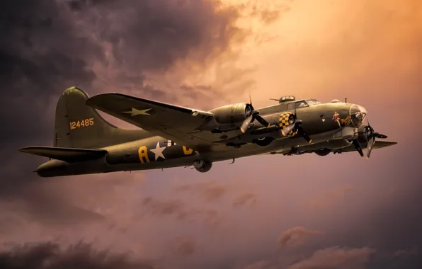 Картинка оружие, самолёт, Boeing B-17G
