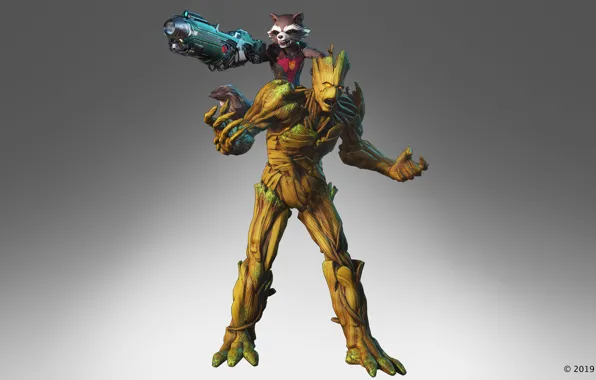 Rocket, groot, guardians of the galaxy, the black order, marvel ultimate alliance 3