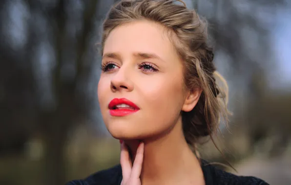 Картинка взгляд, девушка, портрет