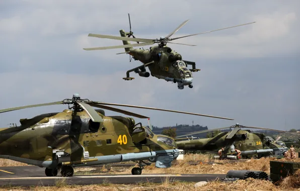 Вертолёты, Сирия, Ми-24П