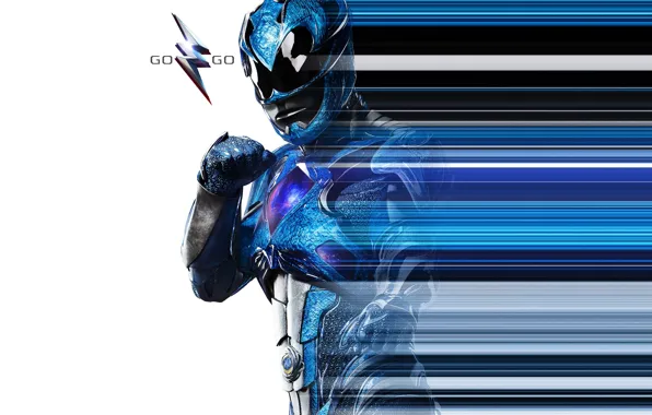 Синий, фантастика, костюм, шлем, постер, Power Rangers, Могучие рейнджеры, Blue Ranger